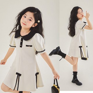 키즈목마 여름 여아용 반팔 원피스