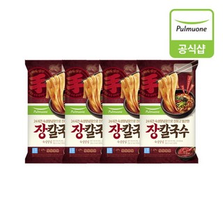 [풀무원] 강원도식 칼국수 439g, 4개 세트 풀무원장칼국수