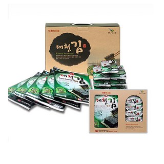 [대천전통맛김] 대천김 선물세트 5호 선물용케이스 (전장김 5봉+ 도시락김 7봉) 원초가 다른 대천김으로 만든 조미김