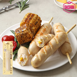 [다신샵] 닭신 닭가슴살 소시지 꼬치 콘치즈, 2개, 70g