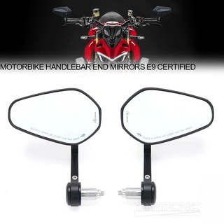 DUCATI STREETFIGHTER 2023 V4 V4S SP V2 1100 1098 848 용 E9 왼쪽 오른쪽 핸들 바 엔드 미러 회전 오토바이 액세서리 DUCATI STRE, 1.E9, 1개
