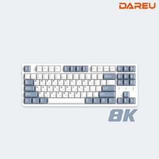 다얼유 EK87 PRO 8K 화이트 (클라우드축) 유선 게이밍 기계식 키보드 (한영정각), 클라우드축