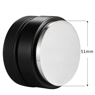 JINGHENG 스테인레스 탬퍼 탬핑 레벨링 디스트리뷰터 49 51 53 54 58mm, 51mm플랫블랙, 1개