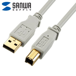 강원전자 산와서플라이 KU20-1HK2 USB2.0 AM-BM 케이블 1m (USB-IF 인증), 본상품선택, 상세페이지 참조, 1개