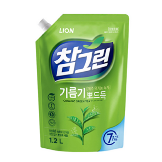 참그린 녹차 뽀드득 주방세제, 1.2L, 30개