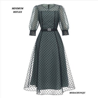 미니멈 MD 도트 시스루 원피스