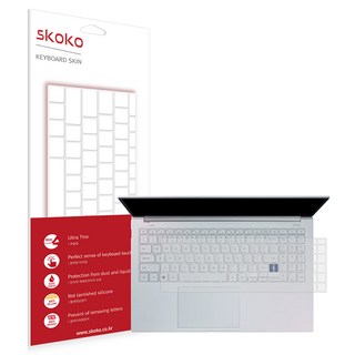 스코코 갤럭시 북 이온 NT950XCJ 슬림 TPU 키스킨 키보드 덮개 커버 + 트랙패드 필름, 1개, 단품