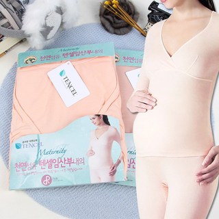 국산 레이온 임산부 내복 상하세트 얇은 두께 산후조리 수유 산후조리 임부