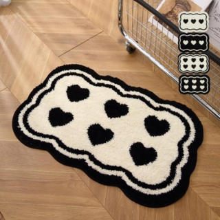 헤이드로우 하트 화장실 욕실 발매트