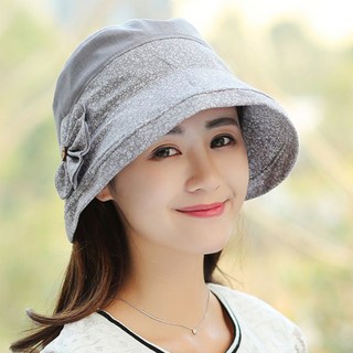 자외선차단 면 중년여성 모자