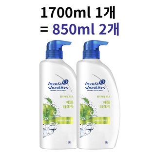 P＆G 헤드앤숄더 애플프레쉬 컨디셔닝 린스 애플향, 1.7L, 1개