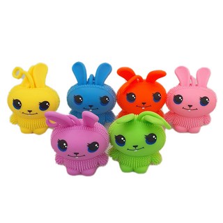 토끼 스트레스볼 4개입 스퀴시 말랑이, 혼합, 50g, 4개