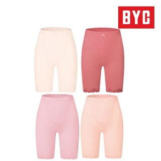 BYC 여자 순면 7부 하의 로즈 레이스 속바지 시치부 내의 0026