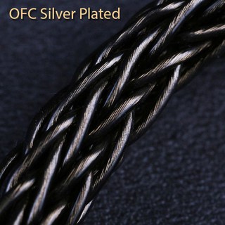 OPENHEART 6.35mm 4.4mm 암 5극 밸런스드 8 코어 OCC 16 OFC 실버 도금 헤드폰 어댑터 케이블 암수, OFC Silver Plated, 10cm