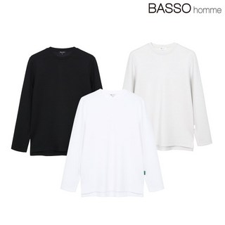 바쏘옴므 릴렉스 라운드 티셔츠 3 color