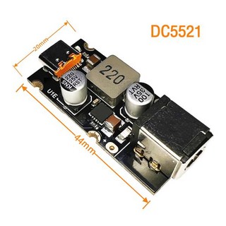 PD65W 고속 충전 모듈 C타입 인터페이스 PD3. PPS 고속 충전 QC3.0 SCP, DC5521, 1개