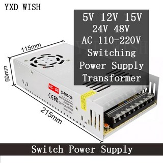 스위칭 전원 공급 장치 LED 스트립용 SMPS 조명 변압기 AC 220V to DC 5V 12V 15V 24V 48V 1A 3A 5A 7A 10A 20A, 31)15V - 5A