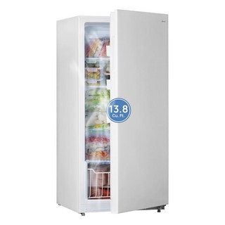 Smad 14 Cu Ft 컨버터블 냉동고 싱글 도어로 직립 가정용 주방용 레스토랑용 프로스트 프리 화이트