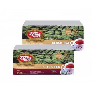 인도네시아 프리미엄 홍차 블랙티 2땅 블랙티 50g*50개 / 2TANG TEH HITAM 50G * 50EA, 50g, 25개입, 4개