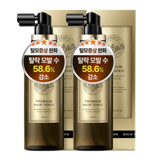 테라픽 프리미엄 헤어토닉 시너지 더블 업 두피 진정&두피 항산화, 160ml, 2개