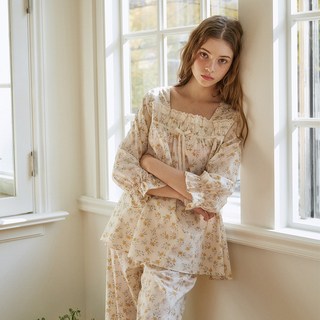 재스민 7부 투피스 크림 (60수)