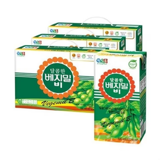 베지밀 달콤한 비 두유, 190ml, 72개