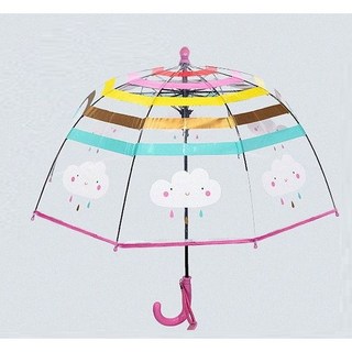 귀여운 아기구름 유아투명우산