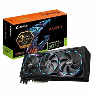 GIGABYTE GIGABYTE AORUS 지포스 RTX 5070 Ti MASTER D7 16GB 제이씨현