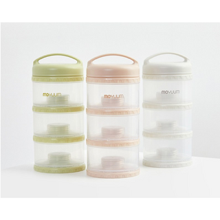 모윰 3단 분유 케이스 베이지