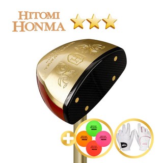 [2025년형]협회공인인증 히토미 혼마 3스타 파크골프채 파크볼채 CLASSIC GOLD 선택:83cm R 1도 상품 이미지
