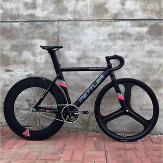 트랙 로드 마스터 픽시자전거 입문용 초경량 블랙 화이트 블랙 알루미늄 체인링, 1개, 70랩 실버 옐로우 타이어