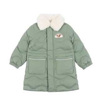 뉴발란스 키즈 TREE 카라 탈부착 퀼팅 다운자켓