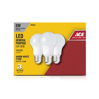 ACE LED램프 8W 2700K 전구색