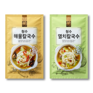 청수 멸치칼국수110g(1인분)/해물칼국수110g(1인분), 2개, 110g