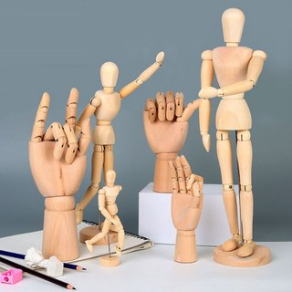 원목 나무 목각 구체 관절 인형 뎃생, 왼손18cm 드로잉목각인형 원목 나무 목각 구체 관절 인형 뎃생, 왼손18cm 드로잉목각인형
