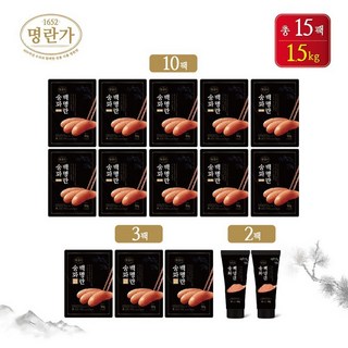 강주은 굿라이프 1652 명란가 프리미엄 명란젓 송화백명란 15팩, 15개