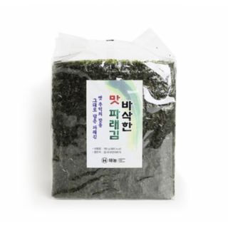 해농 바삭한맛 파래김, 5개, 180g