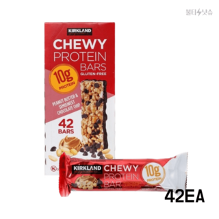커클랜드 프로틴바 코스트코 츄이 프로틴바 40g 42개입 1박스, 1.68kg