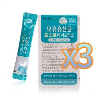 유유 모유유산균(2gX30스틱)3박스 포스트바이오틱스 4세대유산균, 60g, 3개