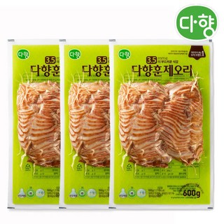 다향오리 훈제오리 슬라이스 600g x 3팩, 3개