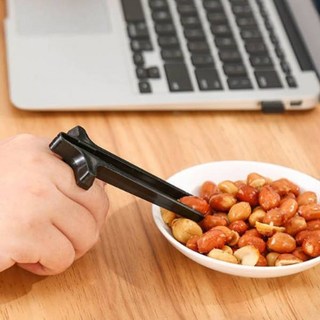 과자 젓가락 집게 손가락 게이밍 집게 단체 PC방 선물, 1개, 블랙