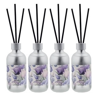 느긋 인테리어 디퓨저 실내 방향제 화장실 사무실 집들이 선물, 4개, 250ml, 내방꽃병