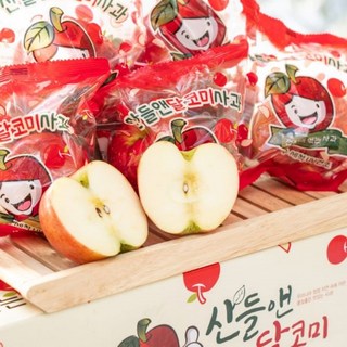 [당도선별] 국내리뷰수 1위! 고당도 산들앤 달코미 세척 사과, 1개, 2kg(소과, 10~12과)