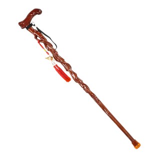 청려장 명아주 지팡이 연수목 감태 선물 원목 어르신, 8.뿌리조각지팡이-갈색156-160cm, 1개