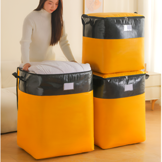 2pcs 튼튼한 초대형 이사 가방 180L 손잡이 이불 정리 옷 이삿짐 캠핑 이사박스, 2개, 레드