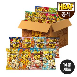 [본사직영] 바프 팝콘 14봉 간식, 1세트, 1.035kg