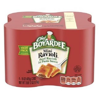 Chef Boyardee 미니 비프 라비올리 411g 4캔 세트, 4개