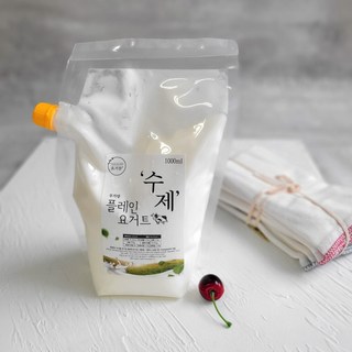 요거몰 수제 무가당 플레인 요거트 2000ml / 1000ml, 2개, 1L