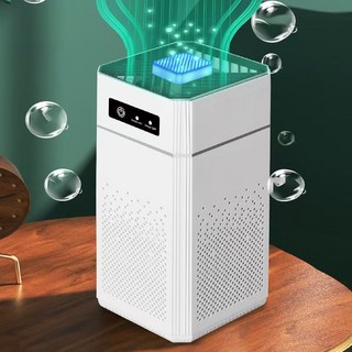 SmartGo 소형 미니 공기청정기 저소음 음이온 원룸 공기청정기 가정용 사무실용, 화이트