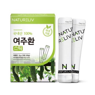 국내산 100% 여주환 스틱 농약 잔류 검사 완료 먹기좋은 작은환, 60g, 3개
